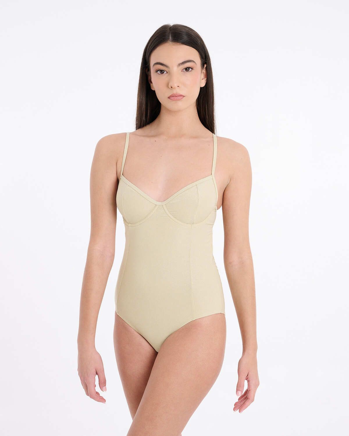 Bañador balconette Capri Champagne