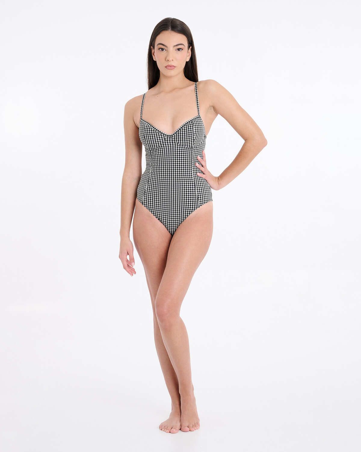 Bañador vichy balconette Milos